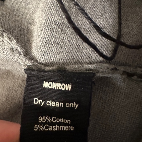 Monrow Mini Leopard Sport Cashmere Blend Sweatpants - NWT - Size L - Picture 6 of 11